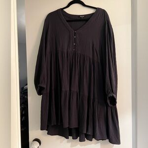 Madewell Size 10 Navy Blue Gauze Like Dress